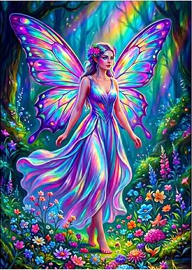 Fairy in a Magical Forest