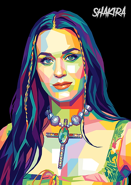 Shakira Pop Art Portrait