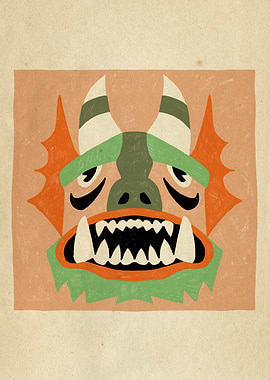 Dancing Diablitos - Monster Faces Illustrations