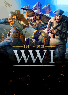 World War I Soldiers and Plane