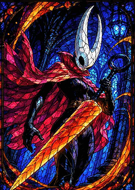 Hornet in Stained Glass Style