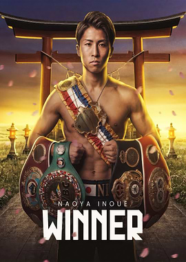 Naoya Inoue Winner Boxing Poster