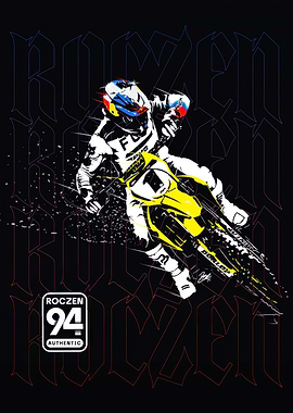 Motocross Rider with 'Roczen 94' Logo