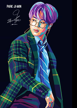 Park Ji-Min Pop Art Portrait