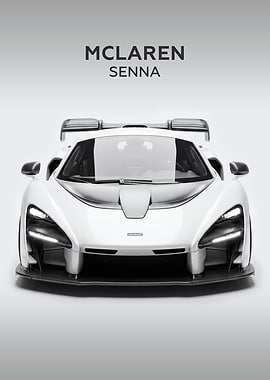 McLaren Senna White Car