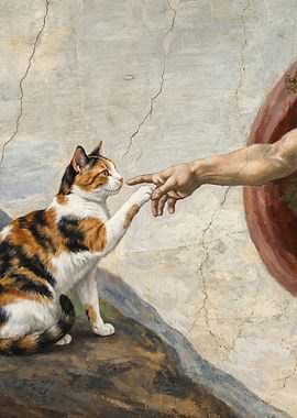 Cat and God's Hand