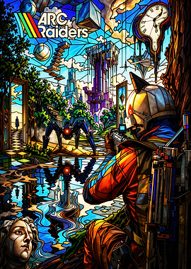 Arc Raiders Stained Glass Art