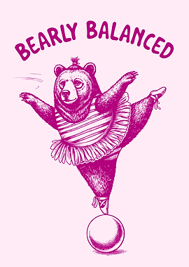 Bear Ballet Dancer on Ball