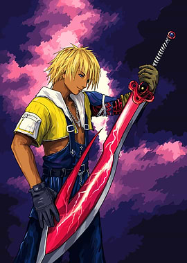 Final Fantasy Tidus with the Brotherhood Sword