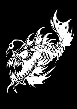 Monstrous Anglerfish Illustration