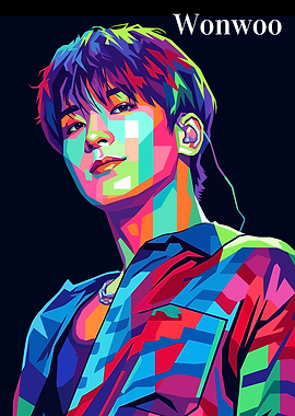 Wonwoo Pop Art Portrait