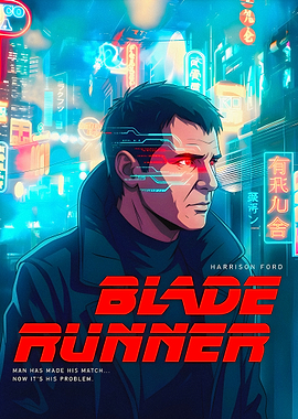 Blade Runner Harrison Ford Poster