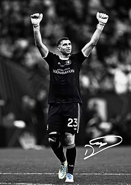 Football Player Celebrating Victory
