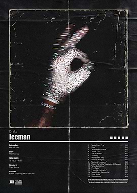 Drake Iceman Album Poster