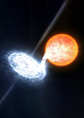 Binary Star System with Accretion Disk