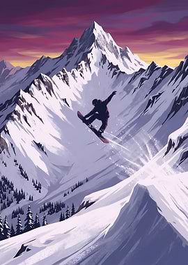 Peak Performance Snowboard Action