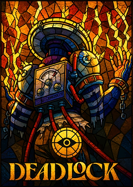Deadlock Stained Glass Art