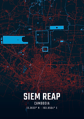 Siem Reap City Map