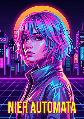 Nier Automata Cyberpunk Portrait