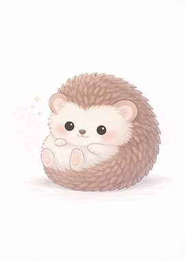 Cute Cartoon Hedgehog