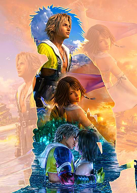 Final Fantasy X Tidus and Yuna