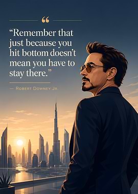 Robert Downey Jr. Inspirational Quote