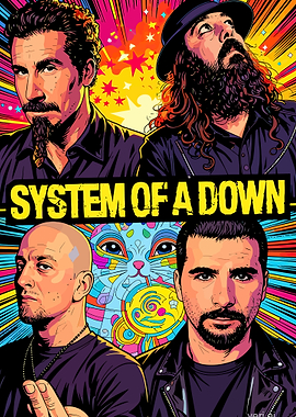 System of a Down Band Poster