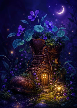 Enchanted Boot Fairy House