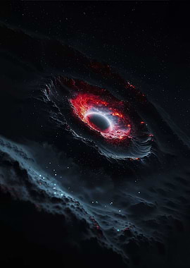 Cosmic Black Hole with Nebula