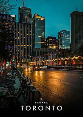 Toronto Cityscape at Dusk