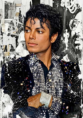 Michael Jackson in a sparkling jacket
