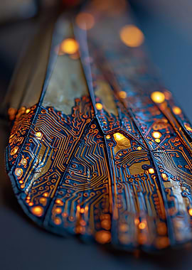 Futuristic Circuit Board Design