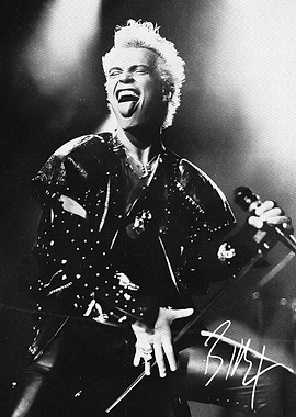 Billy Idol Performing on Stage