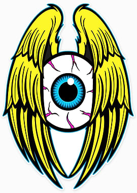 Eyeball with Wings Sticker