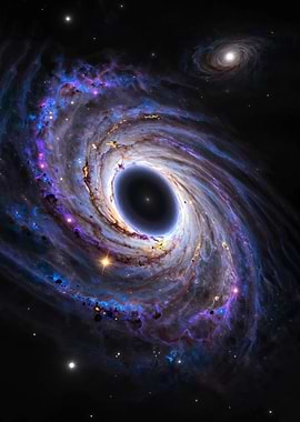 Black Hole Galaxy Swirl