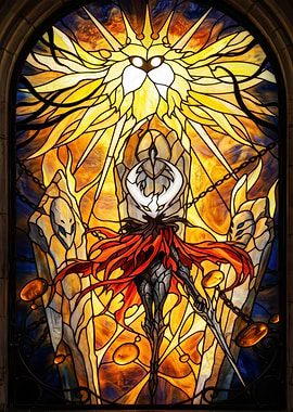 Hollow Knight Stained Glass Art