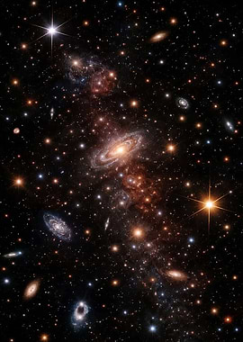 Deep Space Galaxies and Stars
