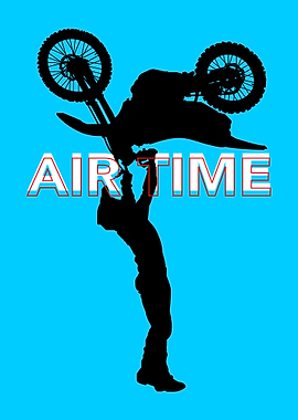 Motocross Rider 'Air Time' Silhouette