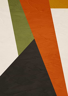 Abstract Geometric Shapes with Textured Background