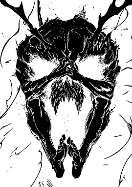 Dark Fantasy Creature Illustration