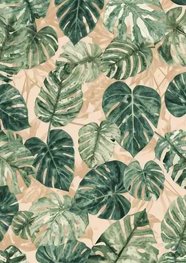 Monstera Leaf Pattern