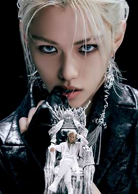 Stray Kids Felix on a Throne
