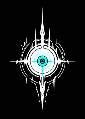Futuristic Cybernetic Eye Symbol