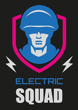 Electric Soldier Synthwave Emblem