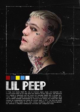Lil Peep Tribute Poster