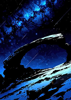 Starry Night Arch Landscape