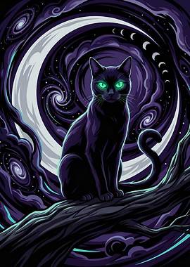 Lunar Spiral and the Black Cat