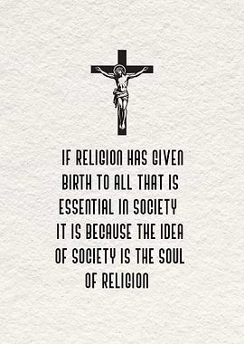 Religious Quote with Crucifix