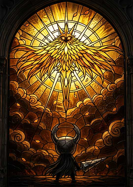 Hollow Knight Stained Glass Art