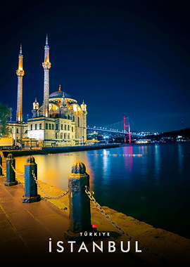 Istanbul cityscape at night